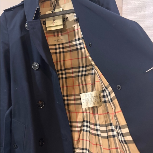 Burberry Coal Blue Trench Coat - Picture 2 of 8